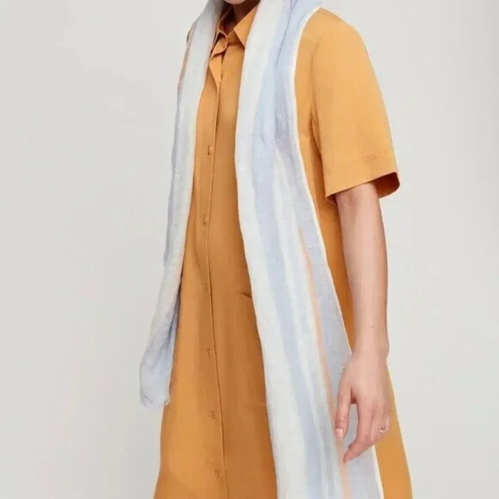 The‎ Group by Babaton Yellow Button Front Akner Midi Shirt Dress Small